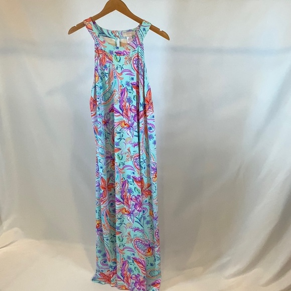 Steph Parker Sleeveless  Halter Maxi Dress - Picture 4 of 12